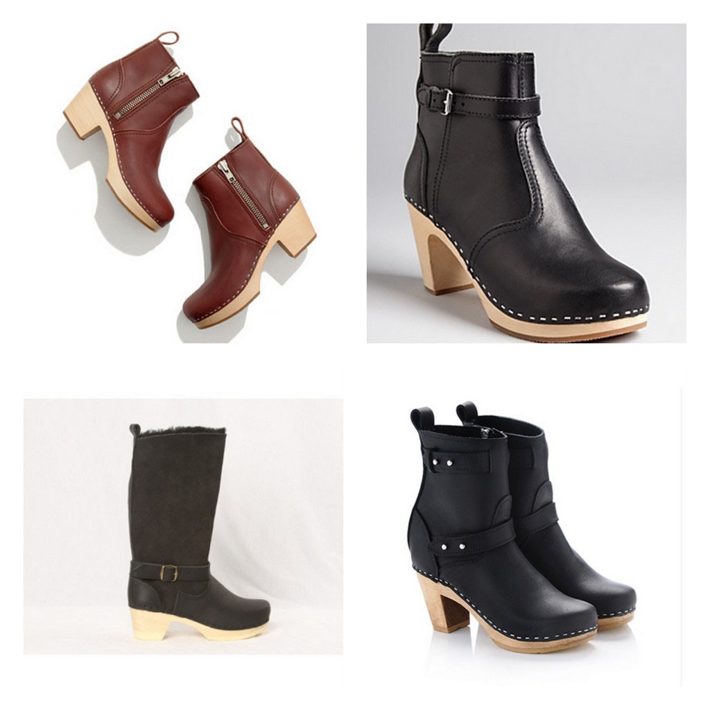 Examples of ankle boot clogs