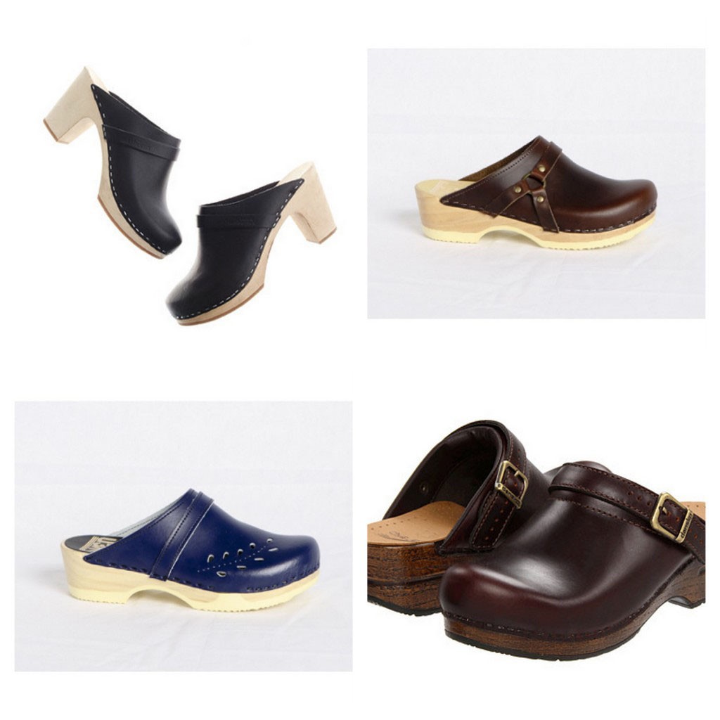 Examples of slip-on clogs
