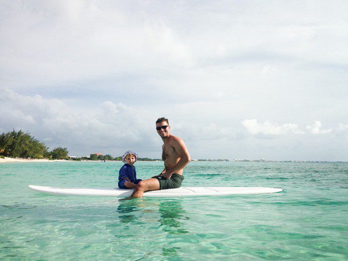Paddle boarding at Grand Cayman