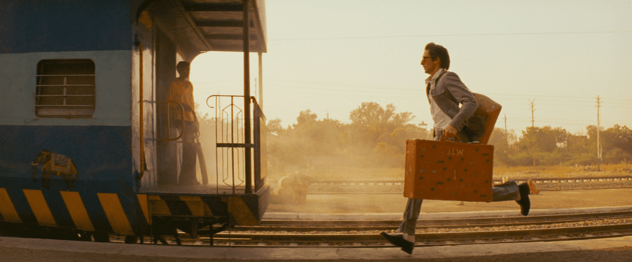 Man running to catch a train
