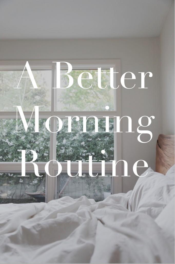 Are you happy with your morning routine?