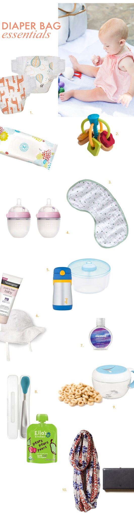 10 diaper bag essentials